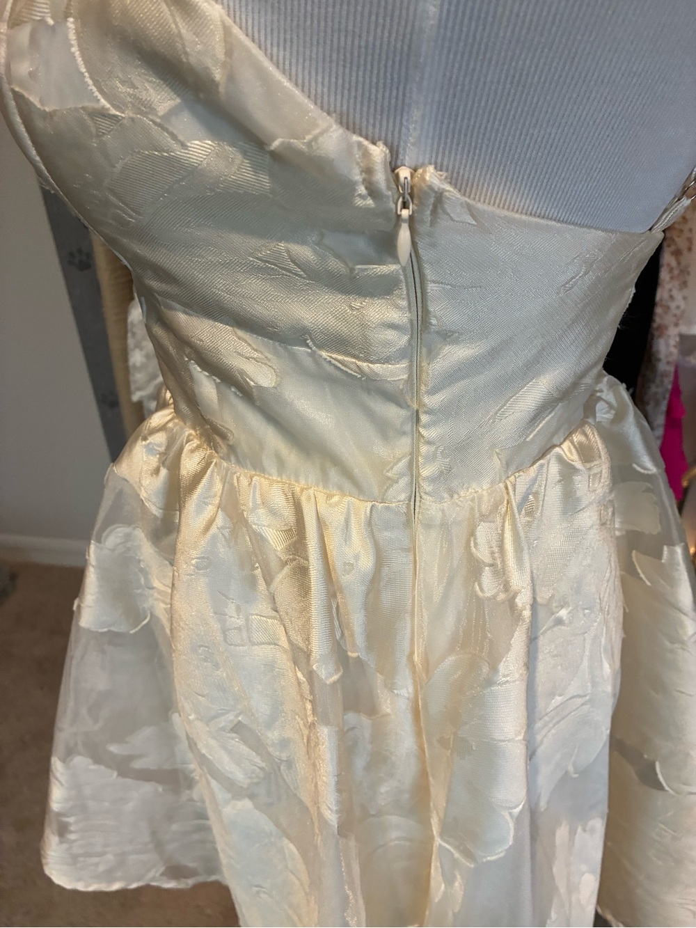 Altar'd State Ivory Floral Jacquard Mini Dress - Picture 11 of 13